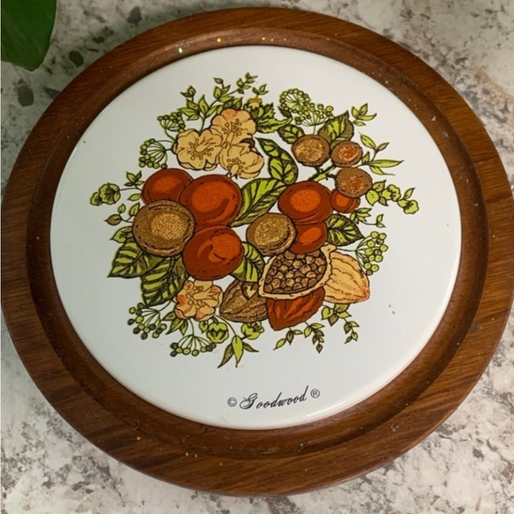 Vintage Goodwood Cheese tray. teak wood, glass done. Possibly spice of life. - Picture 2 of 4